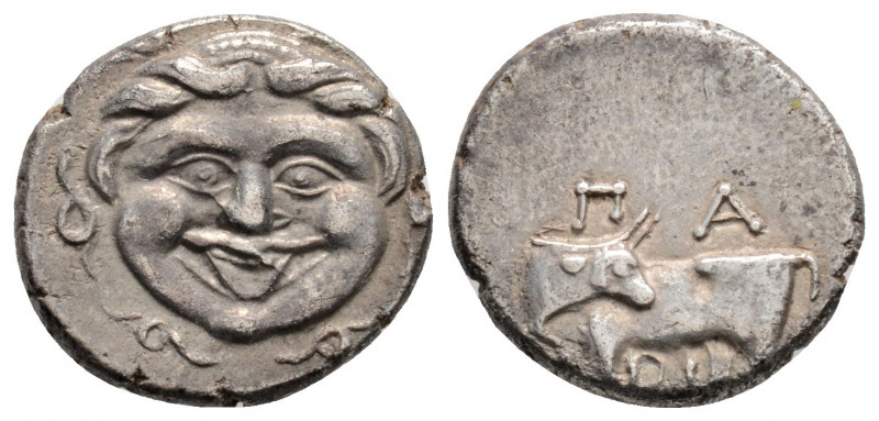 Greek
MYSIA, Parion. (4th century BC)
Hemidrachm Silver (14.2mm 2.21g)
Gorgoneio...