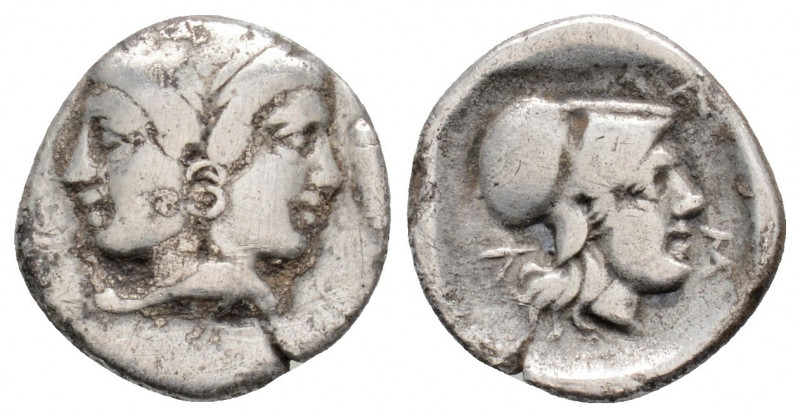 Greek
MYSIA, Lampsakos. (circa 4th-3rd centuries BC.)
Diobol Silver (12.4mm 1.05...