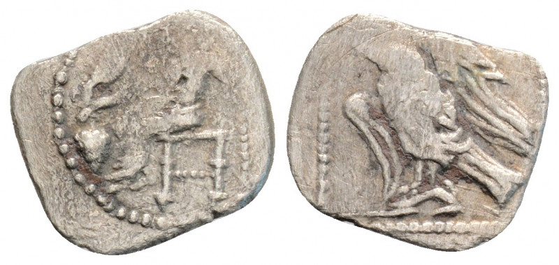 Greek
Cilicia, uncertain mint (circa 4th )
Obol Silver (12.5 mm 0.53g)
Baaltars ...