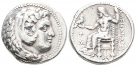 GREEK
KINGS of MACEDON. Alexander III, Babylon (circa 325-323 BC. )
Tetradrachm ( 26.5 mm 17.11 g )
 Head of Herakles right, wearing lion skin headdre...