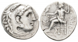 Greek Coins
KINGS OF MACEDON, Abydos. Alexander III (336-323 BC).
Drachm Silver (18.7mm 3.89g)
Head of Herakles right, wearing lion skin. /AΛΕΞΑΝΔΡΟΥ....