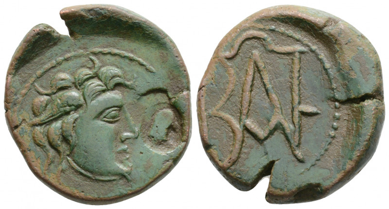 Greek
KINGS OF BOSPOROS. Polemo I, (circa 14/3-10/9 BC).
AE Bronze (24.1mm 9.21g...
