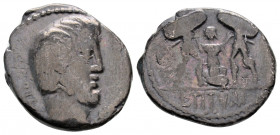Roman Republic
L. Titurius L.f. Sabinus. (89 BC.) Rome.
Denarius Silver ( 18.7mm 3.36g)
[SABIN] behind, bare head of King Tatius right; below chin, pa...