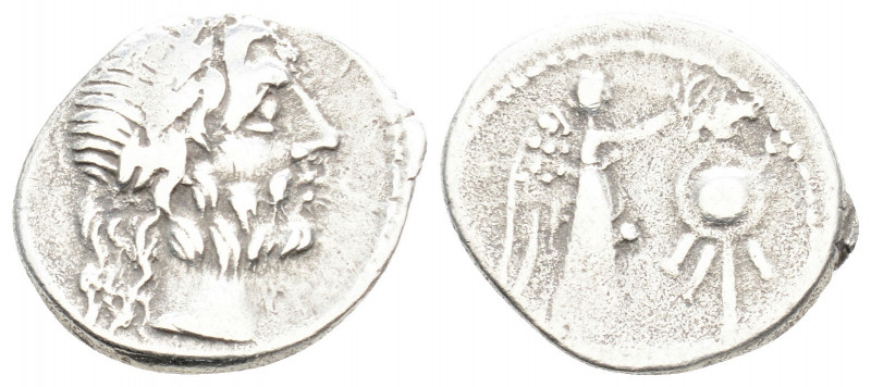Roman Republic
Cn. Lentulus Clodianus (circa 88 BC). Rome.
Quinarius Silver (15....