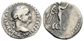 Roman Provincial 
CAPPADOCIA. Caesarea. Vespasian (69-79 AD). 
Hemidrachm Silver (14.7mm 1.50g)
Obv: AYTOKP KAICAP OYЄCΠACIANOC CЄBA. Laureate head ri...