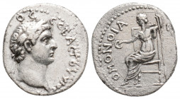 Roman Provincial
CAPPADOCIA, Caesarea.Domitian, as Caesar (Dated RY 9 = 76/7 AD).
Drachm Silver (17.2mm 3.17g)
Obv: KAI ΔOMITIANOC CЄBACTOY YIOC, laur...