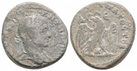 Roman Provincial
Seleucis and Pieria, Laodicea ad Mare. Caracalla (215-217 AD).
Tetradrachm (26mm 12.36g)
Obv: •AYT•K•M•A• •ANTΩNЄINOC•CЄB, laureate h...