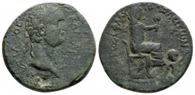 Roman Provincial
CILICIA Flaviopolis-Flavias. Domitian (Dated CY 17 = 89-90 AD).
AE Bronze (22.4mm 8.42g)
Obv: ΔΟΜЄΤΙΑΝΟϹ ΚΑΙϹΑΡ, laureate head right ...