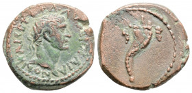 Roman Provincial
Asia Minor. Uncertain mint probably of Bithynia. Trajan (98-117 AD)
AE Bronze (18mm 3.69 g).
Obv: Laureate head of Trajan, right
...