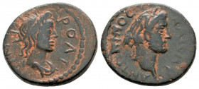Roman Provincial
CARIA, Rhodes. Antoninus Pius (138-161 AD).
AE Bronze (17.9mm 3.16g)
Obv: KAICAP ANTΩNINOC, laureate head right. 
Rev: POΔIΩN, radiat...