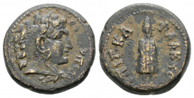 Roman Provincial 
PHRYGIA. Eucarpea. Pseudo-autonomous. Time of Antoninus Pius (138-161 AD). G. Kl. Flakkos, magistrate.
AE Bronze (15.4mm 2.52g)
Obv:...