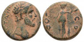Roman Provincial 
LYCAONIA. Iconium. Antoninus Pius (138-161 AD).
AE Bronze (16.4mm 4.83g)
Obv: IMP C T A H ANTONINOC (sic). Laureate head right. 
Rev...