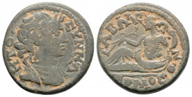 Roman Provincial
LYDIA, Tabala. Pseudo-autonomous issue (161-175 AD.)
AE Bronze (21.2mm 5.35g)
Obv: CYNKΛΗΤΟC, draped bust of Senate right 
Rev: TABAΛ...