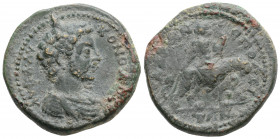 Roman Provincial
THRACE. Hadrianopolis. Commodus (177-192 AD).
AE Bronze (26.5mm 11.6g)
Obv: AV K Λ AV KOMOΔOC. Bareheaded, draped and cuirassed bust ...