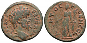 Roman Provincial Coins
PISIDIA, Antioch. Septimius Severus (193-211 AD)
AE Bronze (23.5 mm 5.98g)
Obv: SEVERVS PIVS AVG Laureate head right.
Rev: ANTI...