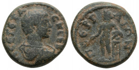 Roman Provincial
Pamphylia. Perge. Geta as Caesar (197-209 AD).
AE Bronze (18.6mm 5.25g)
Obv: [..]ΓETAC K CEB Laureate, draped and cuirassed bust.
Rev...