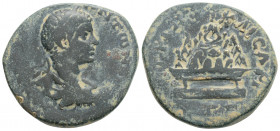 Roman Provincial
Cappadocia, Caesarea. Caracalla (198-217 AD)
AE Bronze (27.7mm 10.59g)
Obv: AY K M AYPHΛI ANTωIOINOC (sic.), laureate, draped and cui...