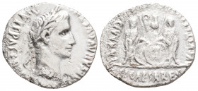 Roman Imperial
AUGUSTUS. (27 BC-14 AD). Lugdunum (Lyon) mint. Struck 2 BC-4 AD.
Denarius Silver (19.6mm 3.44g)
Obv: Laureate head right. 
Rev: Gaius a...