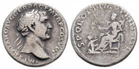 Roman Imperial
Trajan (circa 98-117 AD). Rome
Denarius Silver (17.6mm 3.05g)
Obv: IMP TRAIANO AVG GER DAC P M TR P COS V P P, laureate bust right, aeg...