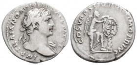 Roman Imperial
Trajan (98-117 AD). Rome
Denarius Silver (20mm 2.88g)
Obv: IMP TRAIANO AVG GER DAC P M TR P Laureate head of Trajan to right, with slig...