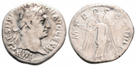 Roman Imperial
Trajan (98-117 AD). Rome 
Denarius Silver (18.2mm 2.89g)
Obv: IMP CAES NERVA TRAIAN AVG GERM, laureate head right, drapery on far shoul...