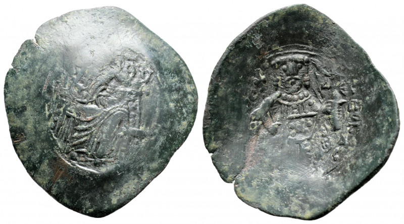 Byzantine
Isaac II Angelos (1185-1195 AD). Constantinople.
AE Trachy (27.2mm 2.4...