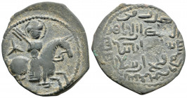 Islamic
ISLAMIC, Seljuks. Rum. Rukn al-Din Sulayman II, (AH 592-600 / AD 1196-1204.) ,(Qunya, AH 595 = AD 1198/9.)
Dirham Bronze (31.1mm 8.26g)
Obv: F...