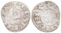 Medieval
CRUSADERS. Principality of Achaea. Guillaume II de Villehardouin, (1246-1278 AD).
Silver (18.9mm 0.68g)
Obv: +G• PRINCEPS• around cross patté...