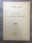 MONTI P. - LAFFRANCHI L. - Non Tarraco ma sempre Ticinum e Mediolanum. Milano, 1905. pp. 3. Brossura ed. Buono stato raro