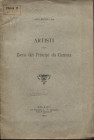 RIZZOLI L. - Artisti alla zecca dei Principi da Carrara. Milano, 1900. pp. 14, 1 tabella. brossura editoriale, buono stato, molto raro e importante.
