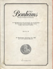BONHAMS - VECCHI & SON. London, 3 – December, 1980. An important collection of standard Byzantine adn Dark age gold coins. Pp. 38, nn. 404, tavv. 41. ...