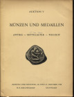 KRICHELDORF H. H. - Auktion V. Stuttgart, 20\21 – Oktober, 1958. Munzen und medaillen. Antike, Mitterlalter, Neuzeit. Pp. 64, nn. 1167, tavv. 17. Ril....