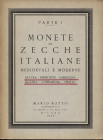 RATTO M. – Milano, 8 – Maggio – 1953. II parte. Monete di zecche italiane medioevali e moderne. Emilia – Toscana – Marche – Umbria – Lazio – Italia me...