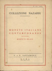 SANTAMARIA P&P. - Roma, 8\10- Ottobre, 1959. Collezione Nazarri. Monete italaine, contemporenee, Monete di Milano. Pp. 68, nn. 1040, tavv. 18. Ril ed ...