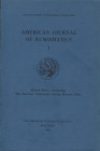 A.N.S. American Journal of Numismatics 1. New York, 1989. Pp. 237, tavv. 17. Ril. ed. buono stato