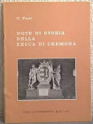 FENTI G. – Note di storia della zecca di Cremona. Brescia, 1971, pp. 27, ill. b. n.