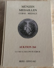 Hess Divo. Auktion 264. Coins and Medals. Zurich, 15, 16 Mai 1995. Cartonato editoriale, 2131 lotti. Lista dei prezzi realizzati. Buona conservazione.