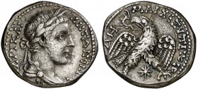 (205-207 d.C.). Caracalla. Siria. Laodicea ad Mare. Tetradracma. (S.GIC. 2656). 11,42 g. MBC+.