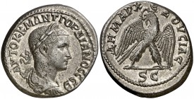 s/d. Gordiano III. Siria. Antioquía ad Orontem. Tetradracma. (S.GIC. 3779 var) (BMC. XX, 497). 12,71 g. MBC+.