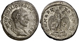 s/d. Filipo I. Siria. Antioquía ad Orontem. Tetradracma. (S.GIC. 3957 var) (BMC. XX, 510 var). 11,30 g. Bella. EBC-.