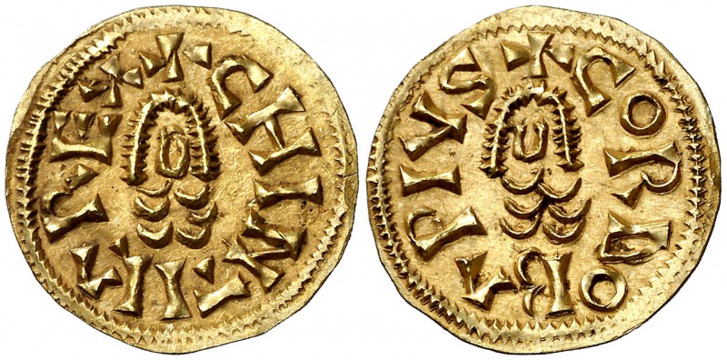 Chintila (636-639). Córdoba. Triente. (CNV. 366) (R.Pliego 487a). 1,16 g. Bellís...