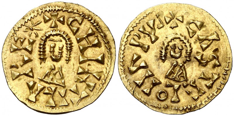 Chintila (636-639). Castelona (Cazlona). Triente. (CNV. falta) (R.Pliego 477b va...