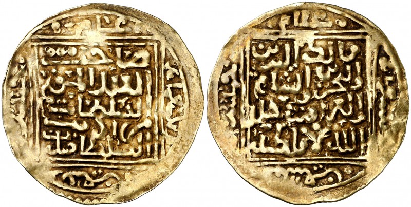 AH 995. Turcos Otomanos. Murad III ibn Selim. (Tilimsan). Doble dinar. (S.Album ...