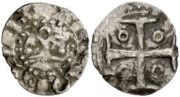 Ramon Berenguer IV (1131-1162). Barcelona. Òbol. (Cru.V.S. 34) (Cru.C.G. 1847). 0,42 g. Rara. MBC-.