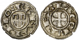 Jaume I (1213-1276). Barcelona. Diner de doblenc. (Cru.V.S. 304) (Cru.C.G. 2118). 0,74 g. Escasa. MBC+.