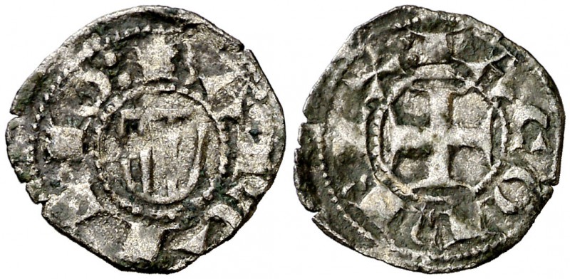 Jaume I (1213-1276). Barcelona. Òbol de doblenc. (Cru.V.S. 305) (Cru.C.G. 2119)....