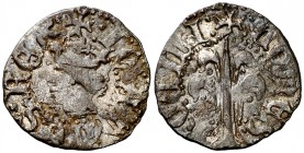 Joan II (1458-1462/1472-1479). Perpinyà. Diner. (Cru.V.S. 952) (Cru.C.G. 2991). 0,68 g. Escasa. MBC.