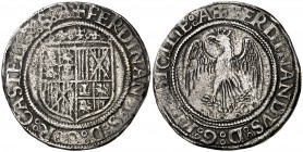 Ferran II (1479-1516). Sicília. Tarí. (Cru.V.S. 1239) Cru.C.G. 3145). 3,24 g. MBC-.