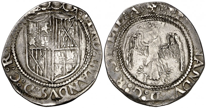 Ferran II (1479-1516). Sicília. Tarí. (Cru.V.S. 1245) (Cru.C.G. 3151). 2,89 g. A...