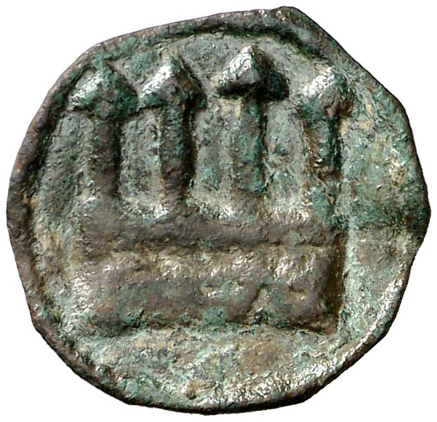 Vilamur. Senyal incusa. (Cru.L. 1881, atribuida a Mur) (Cru.C.G. 3904). 0,77 g. ...